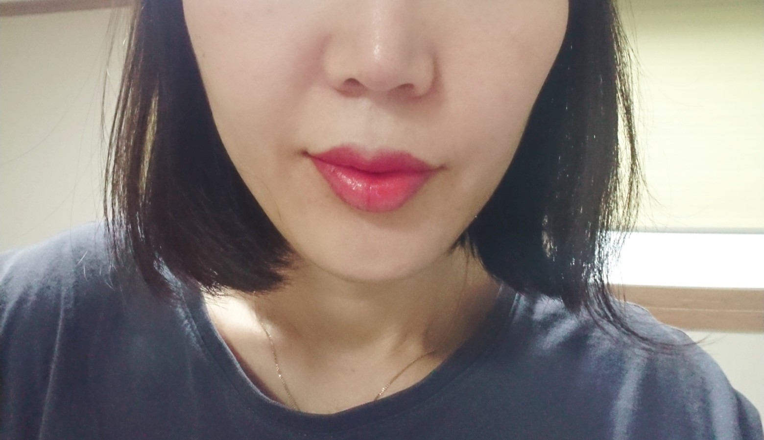 시술 후 — 생기있는 톤업 입술반영구