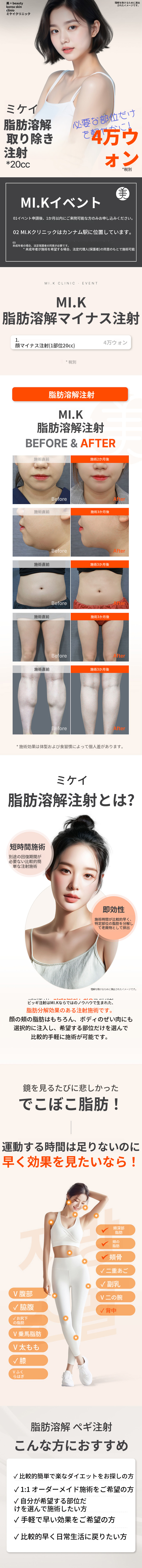 ミケイ 脂肪消滅・サイズダウン注射_顔