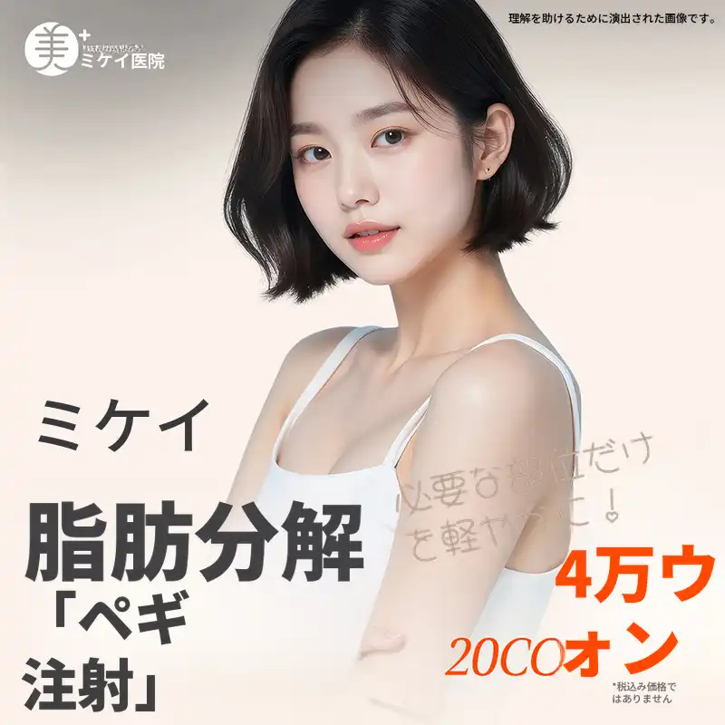 ミケイ脂肪消滅注射_顔、腹部