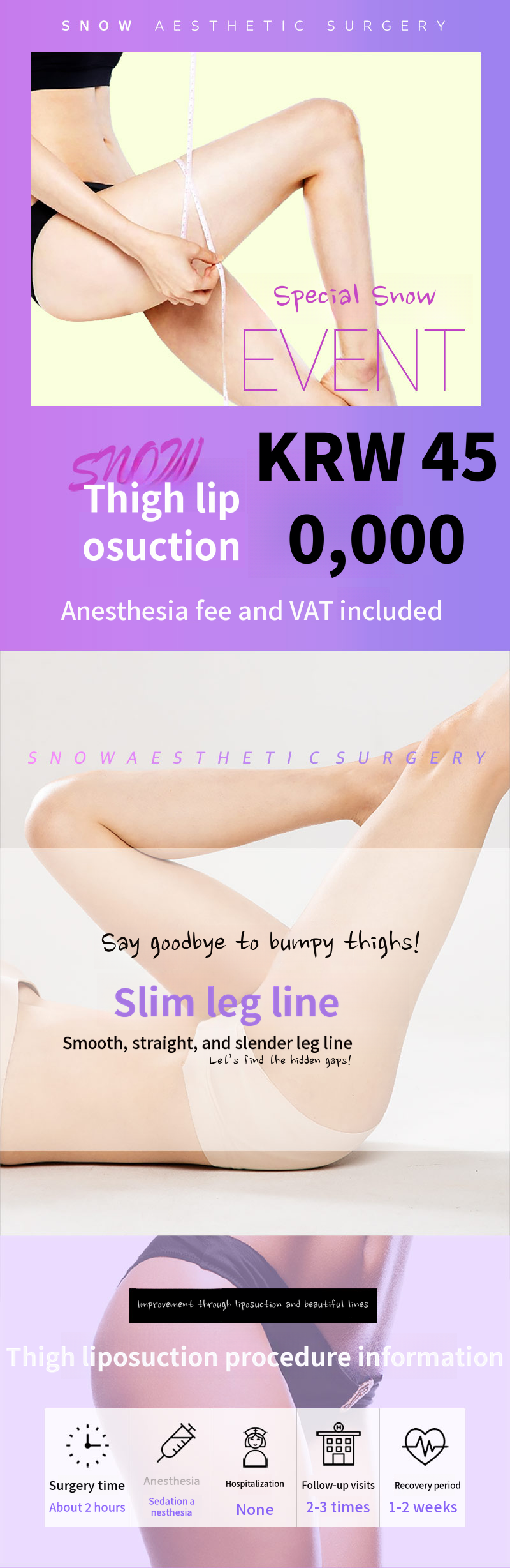 Large Volume Thigh Liposuction