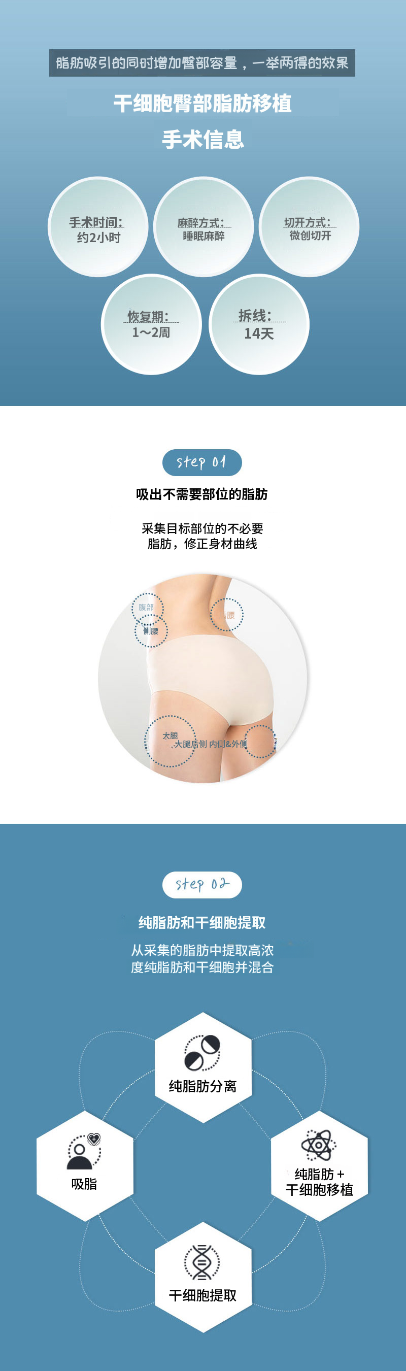 干细胞提臀自体脂肪移植