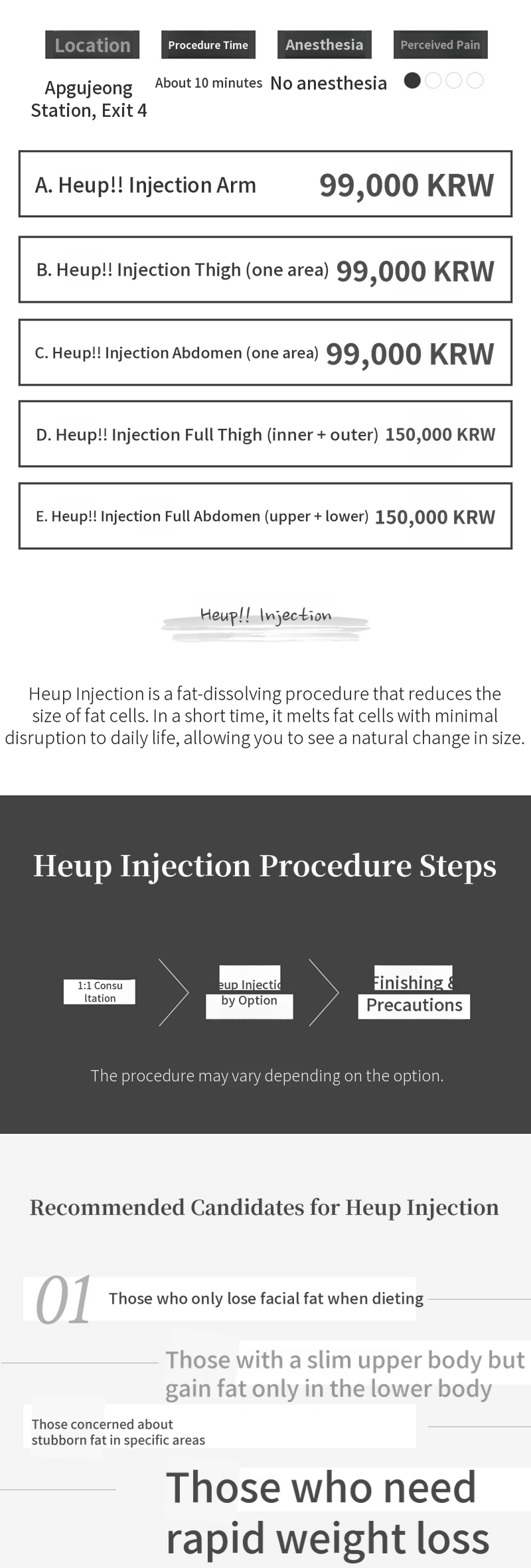 Suction only the desired area!! Seoul Liger Suction Injection