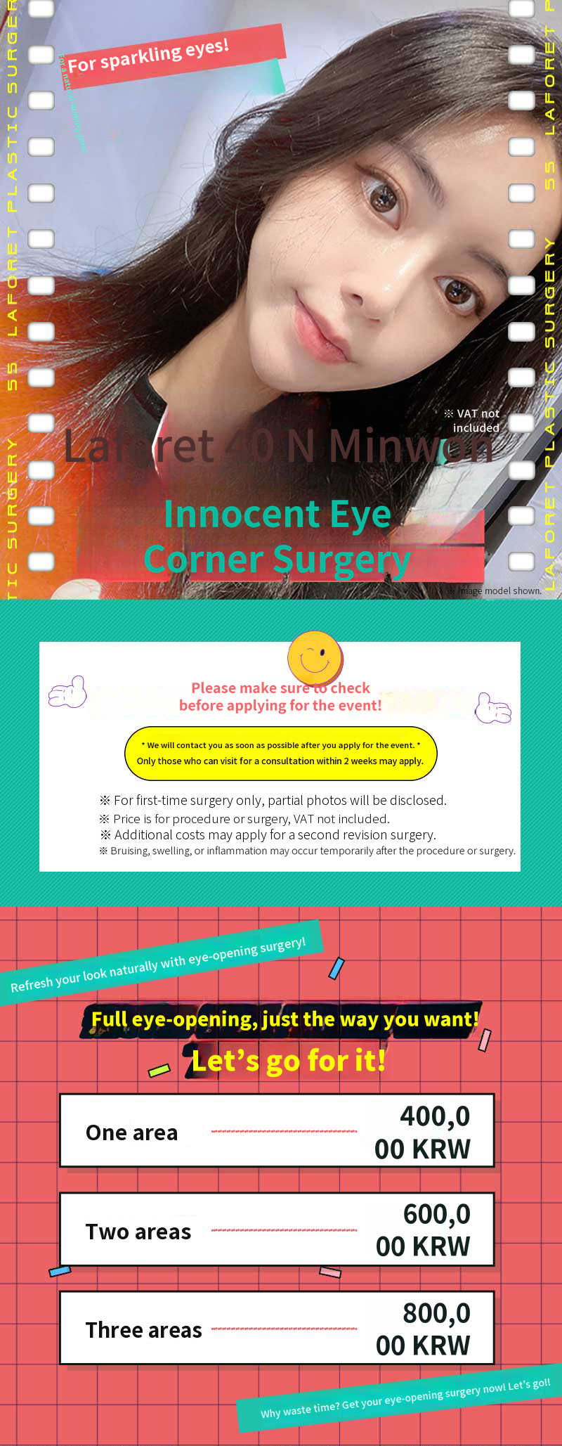 A natural look! Pure double eyelid