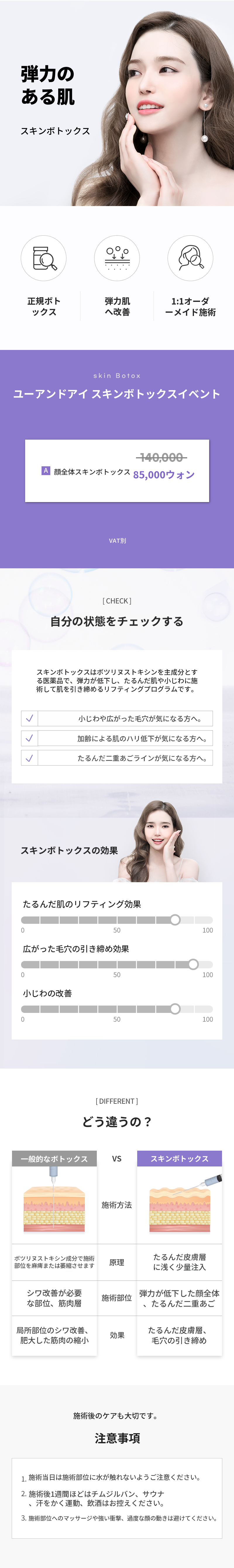 グムダン) 毛穴 & 小じわ スキンボトックス