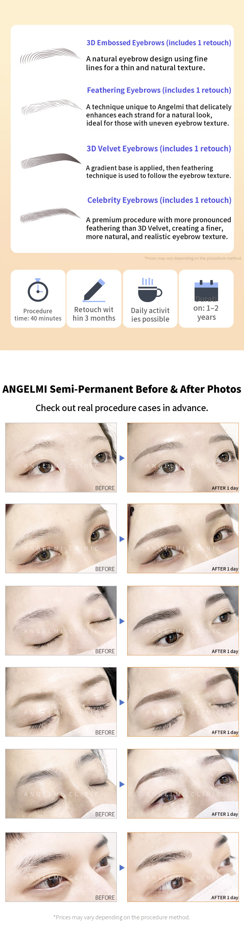 Eyebrow Semi-Permanent Touch-Up Included