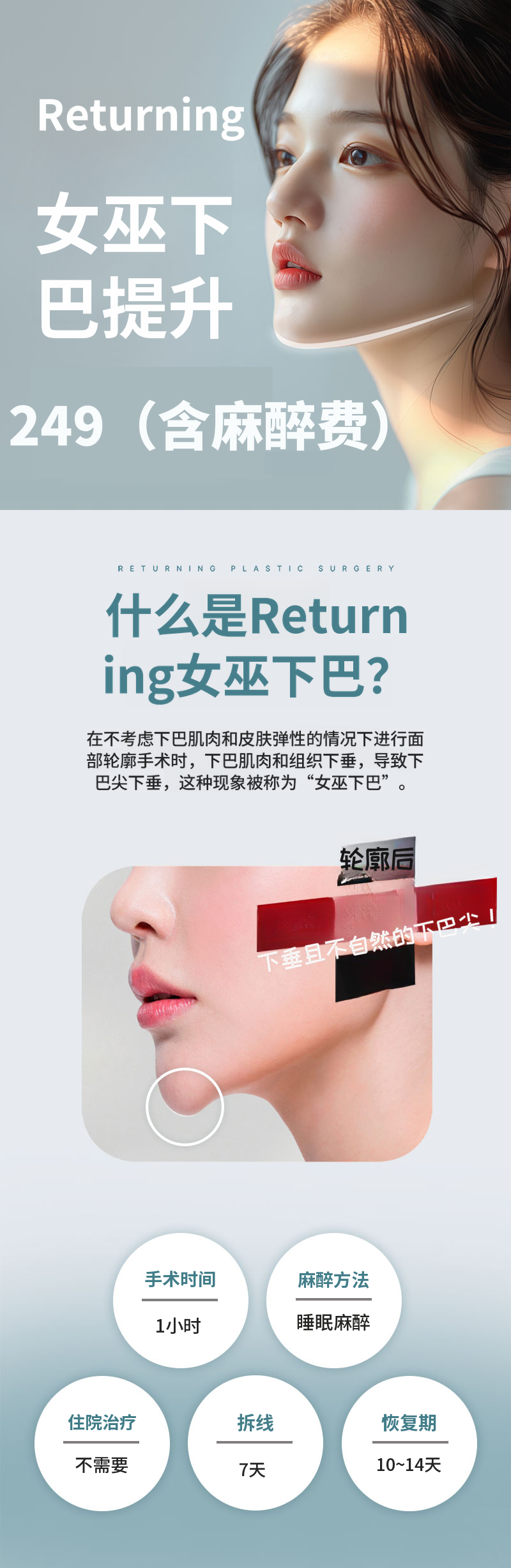 重塑魔女下颌提升