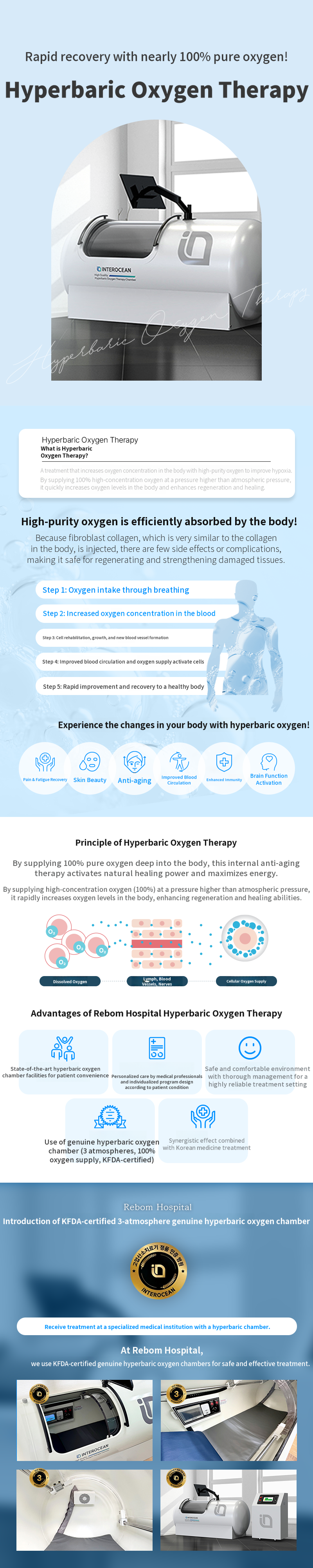Rebom Gangnam ❤ Hyperbaric Oxygen Therapy ❤