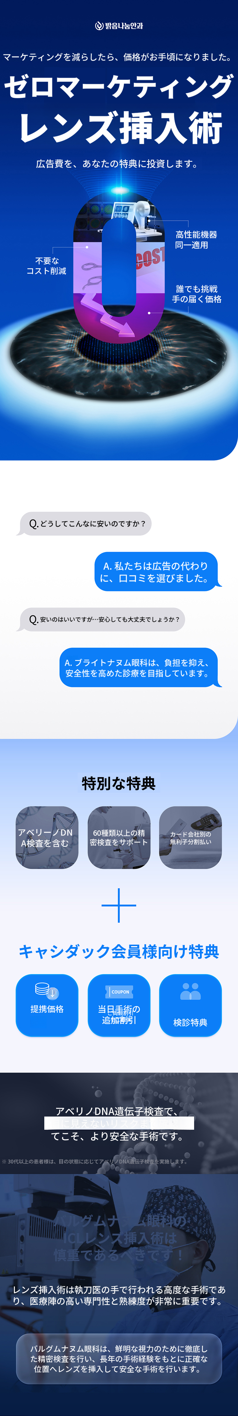 明るさ共有レンズ挿入術 ICL