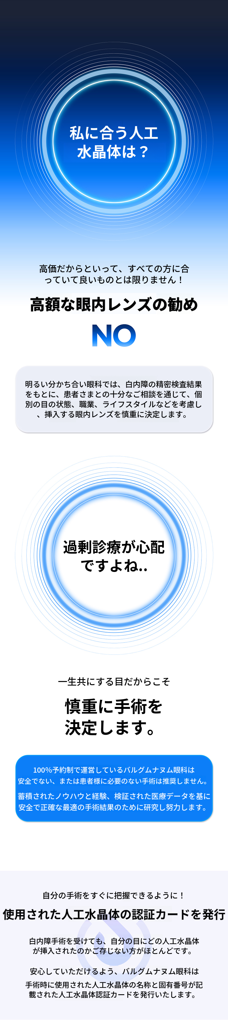 視力に青春を　老眼白内障手術