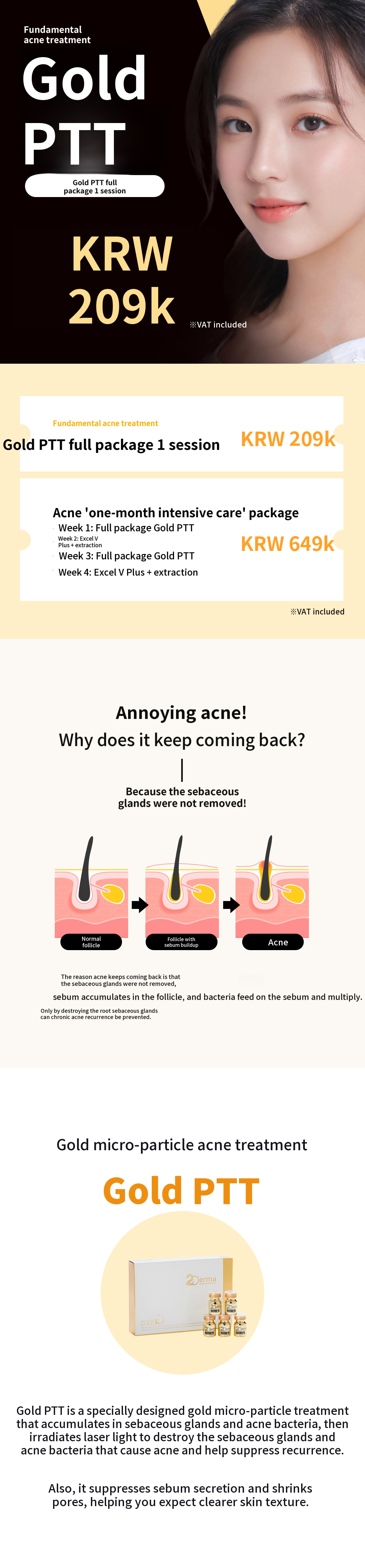 Fundamental Acne Treatment Gold PTT Full Package