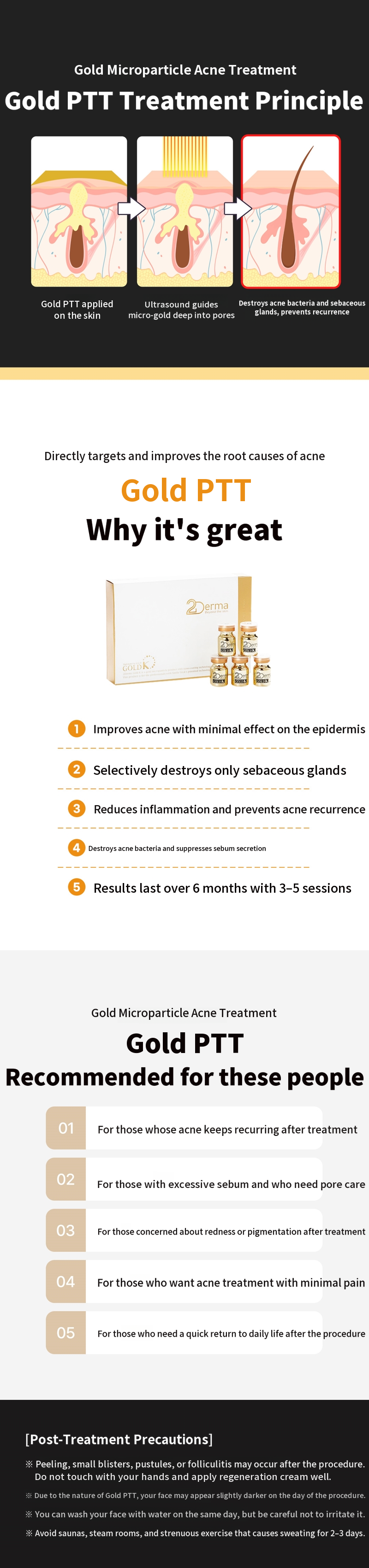 Acne fundamental treatment gold PTT full package