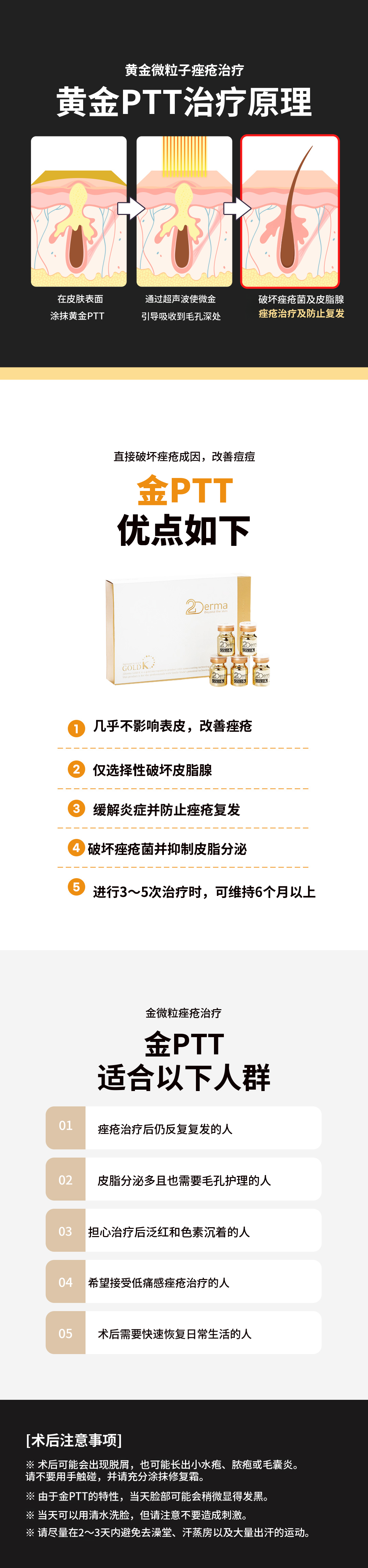 痤疮根本治疗黄金PTT全套餐