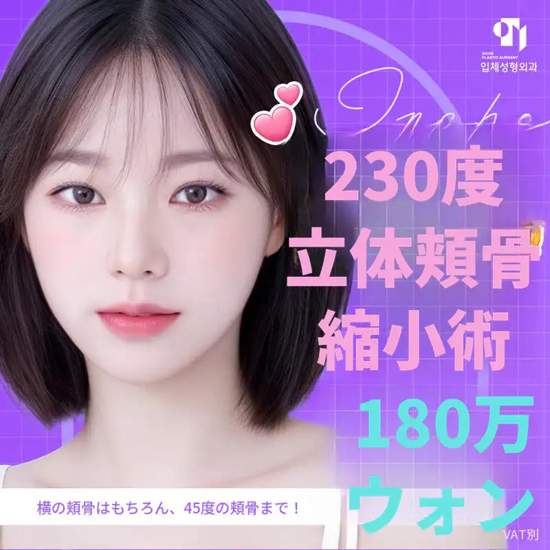 230度立体頬骨縮小術