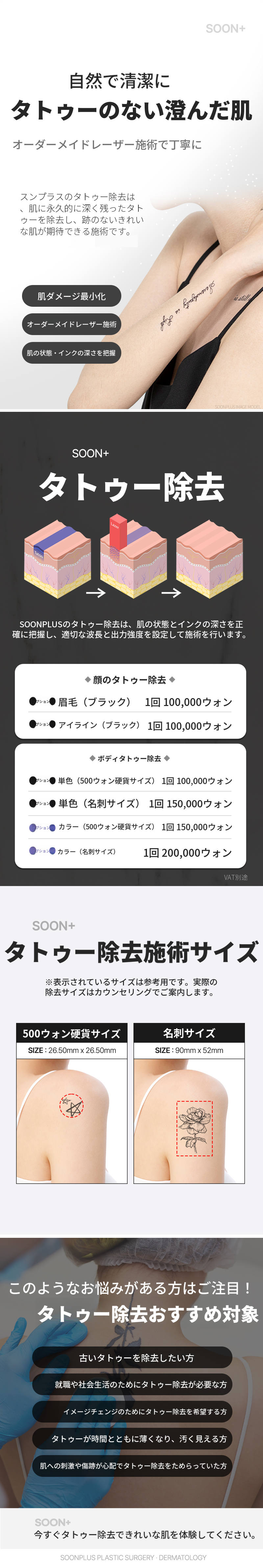 スンプラスタトゥー除去