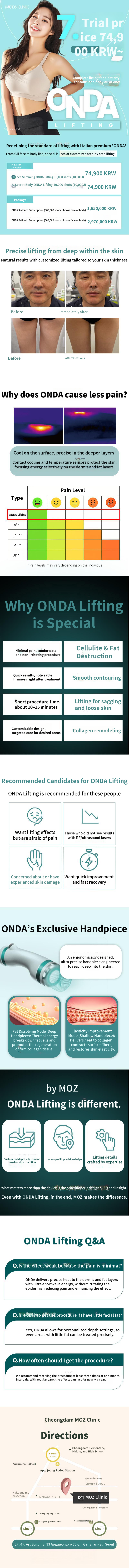 Cheongdam Moz Onda Lifting Sanctuary