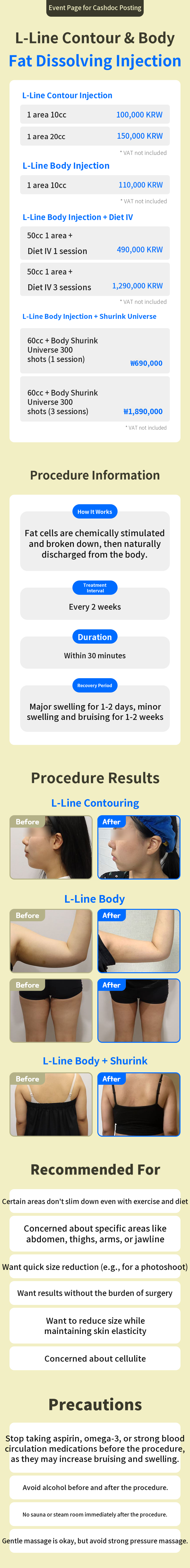 Eline contour & body fat dissolving injection