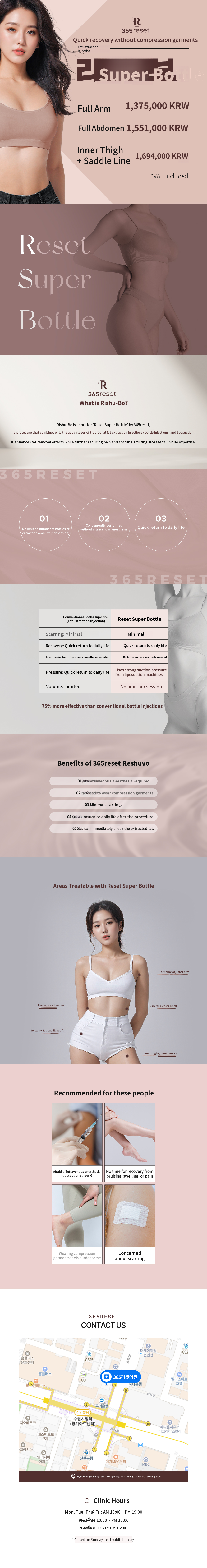 Without compression garments, Reshibo Fat Extraction Injection for Thighs