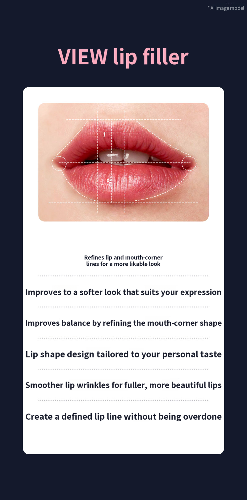 ❤View❤Restylane Lip Filler, Lip Corner Filler