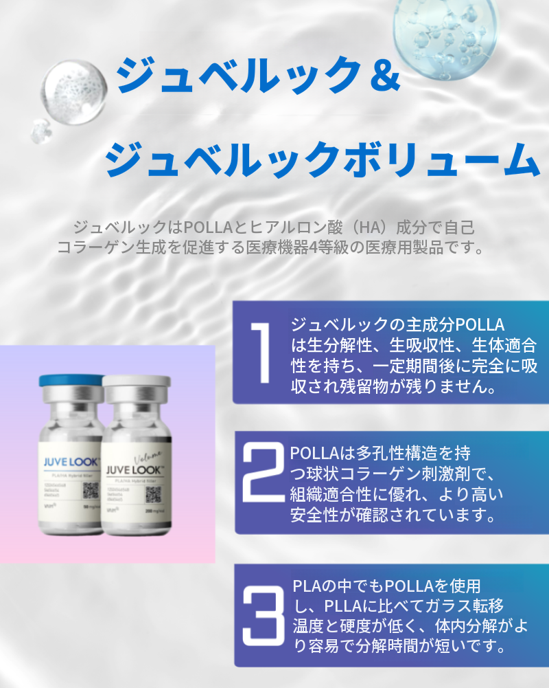 オルピチャジュベルック、ジュベルックボリューム、ジュベルックアイ