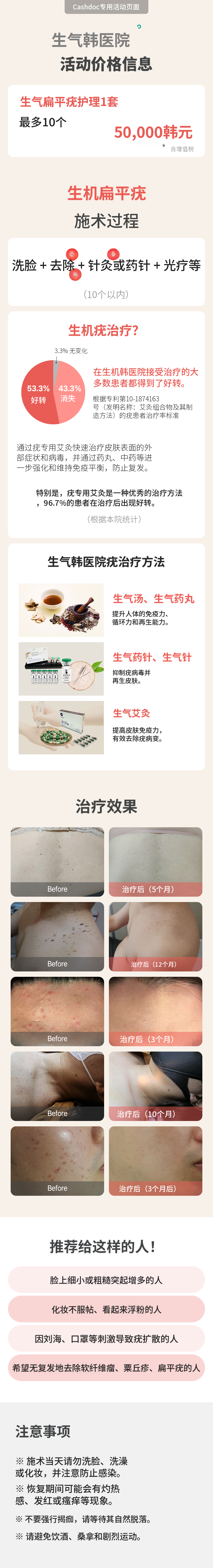 生机扁平疣护理1套