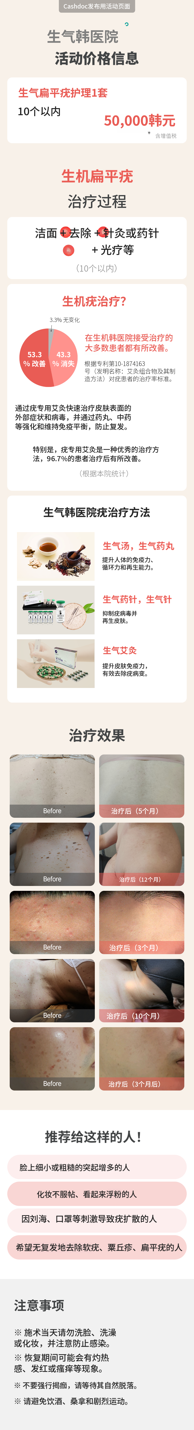 生机扁平疣护理1套