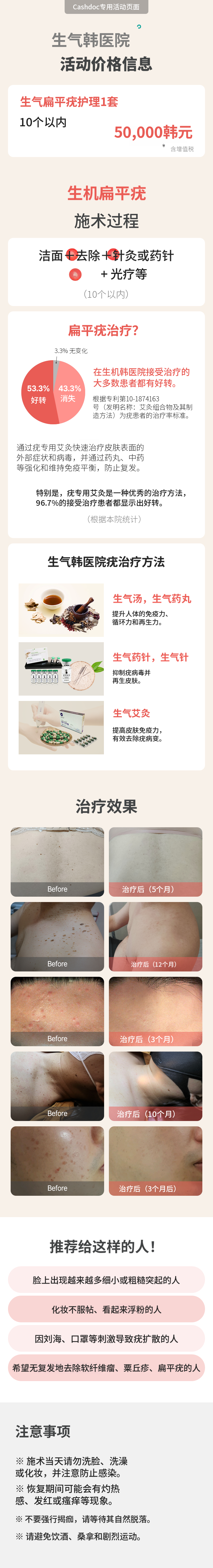 生气扁平疣护理1套