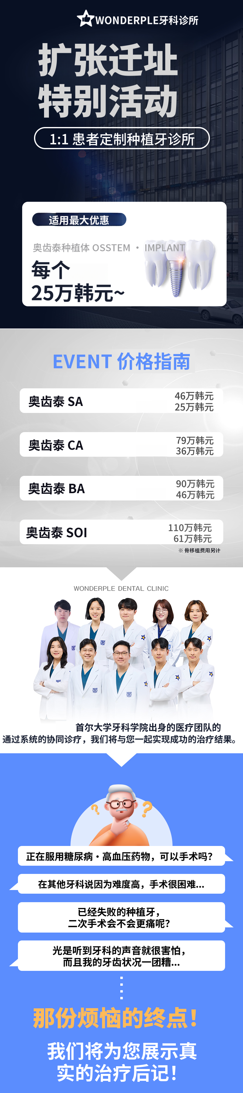 奥齿泰种植牙25万韩元