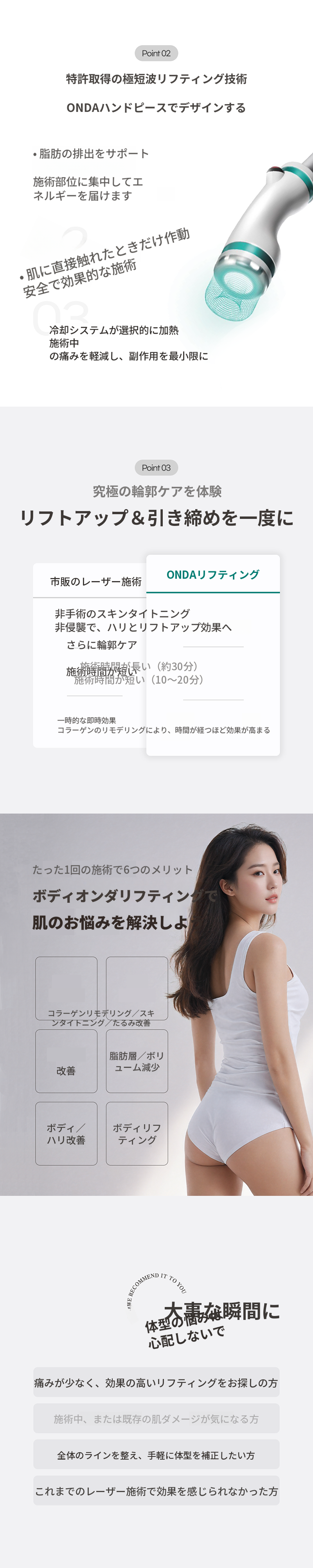 ボディオンダリフティング 40KJ 1回