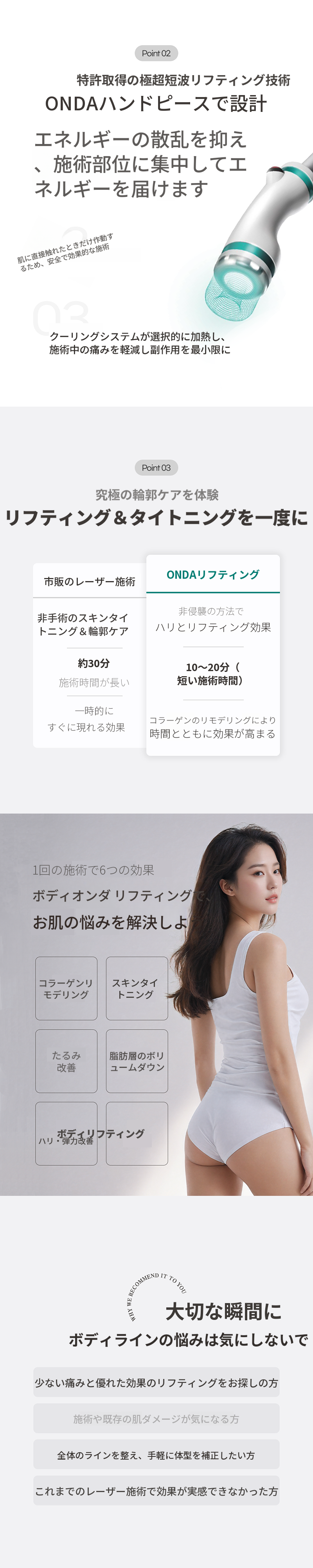 ボディオンダリフティング 40KJ 3回