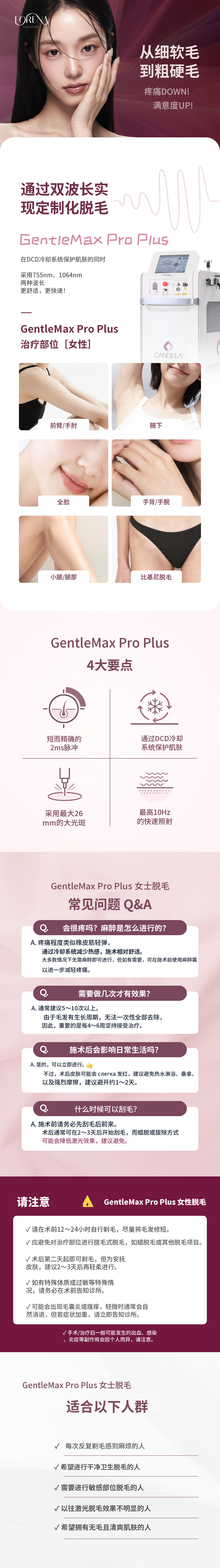 [弘大Foreena医院] GentleMax Pro Plus女性脱毛