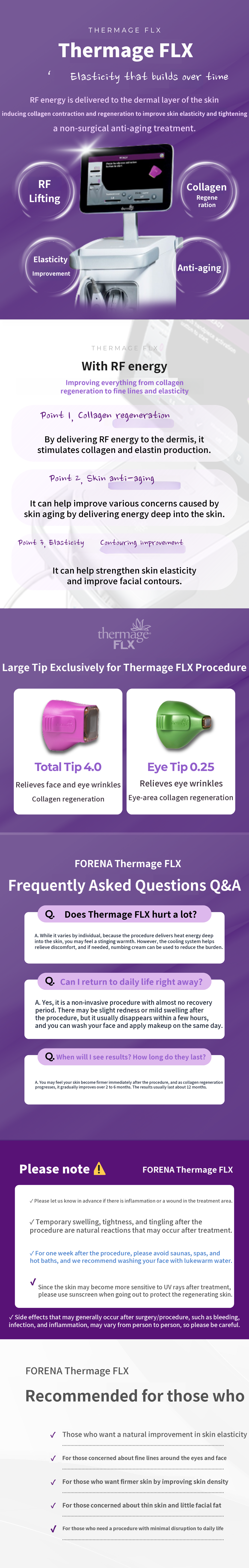 [Hongdae Foreana Clinic] Authentic Tip Customized Thermage FLX