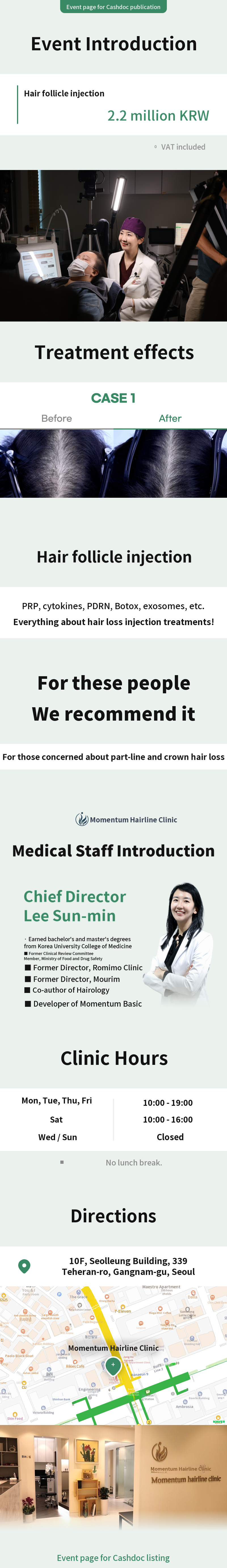 Momentum Follicular Injection Event