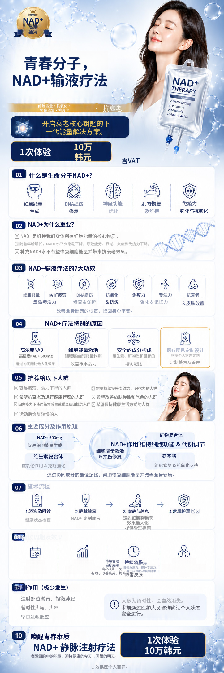 年轻分子 NAD+ 优质输液活动