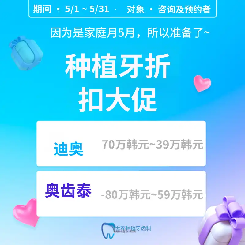 针对植入体优惠的现金折扣