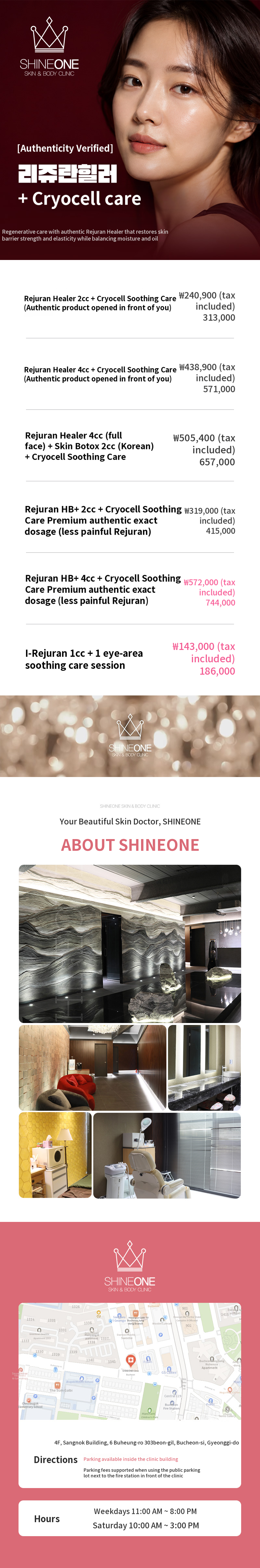 Rejuran Healer + Cryo Cell Treatment (Genuine Product)