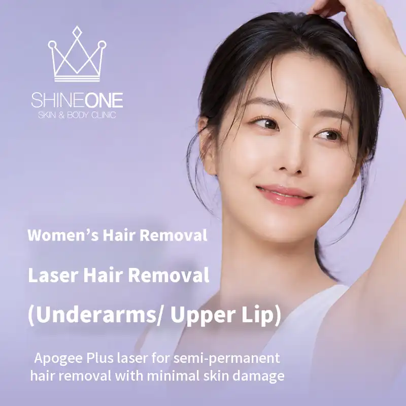 Women's Hair Removal (Underarm + Upper Lip)