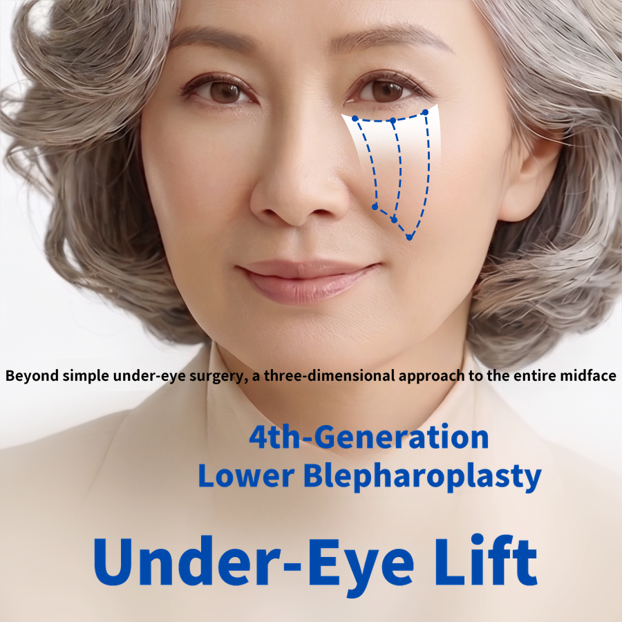 Smooth out bulging and dark under-eye areas with lower eyelid fat repositioning
