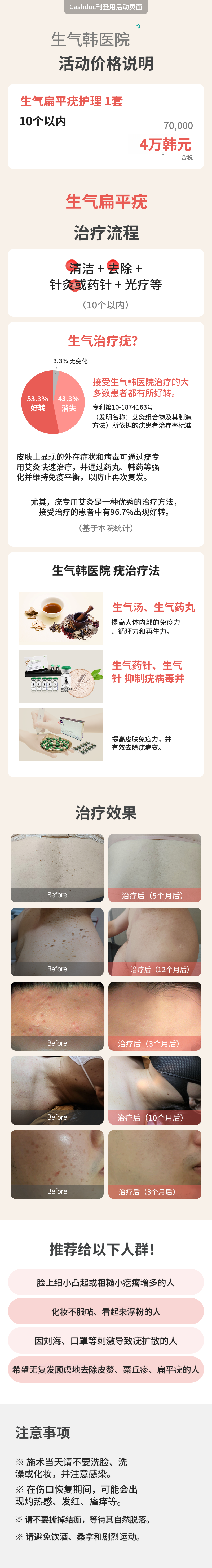 生气扁平疣护理套装