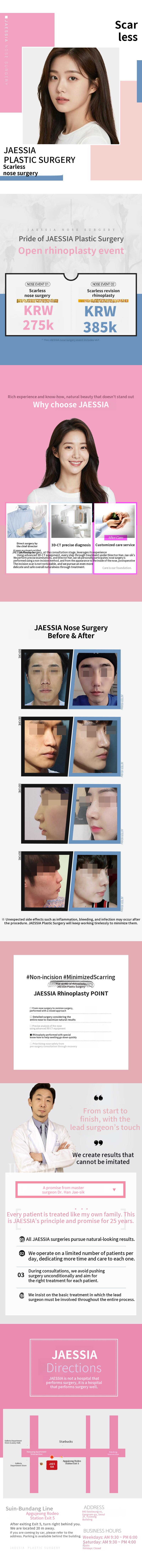 Scarless Rhinoplasty with Invisible Scarring