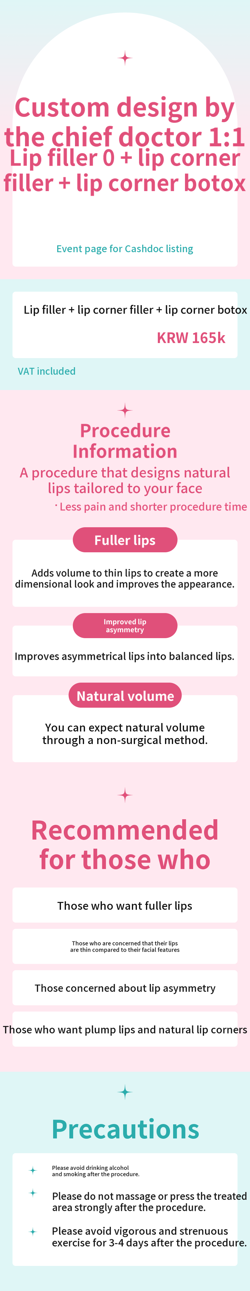 [Director 1:1 Custom] Lip Filler + Mouth Corner Botox