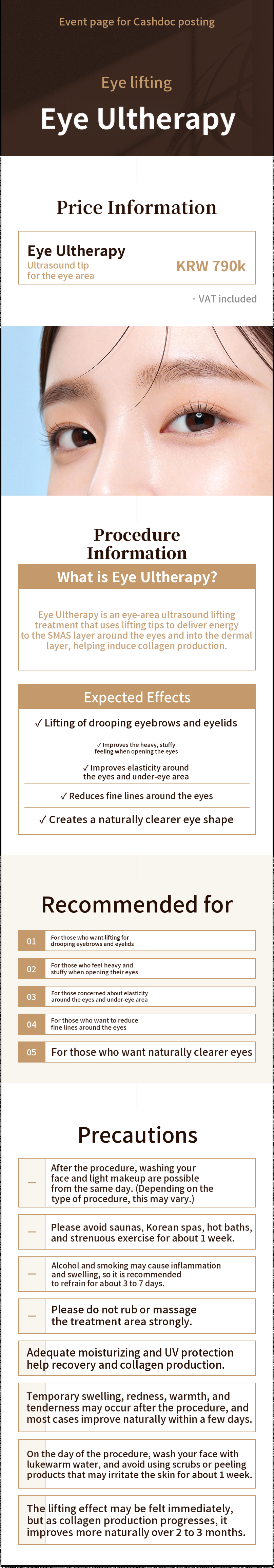 Droopy Eyelid Eye Lifting with Eye Ultherapy