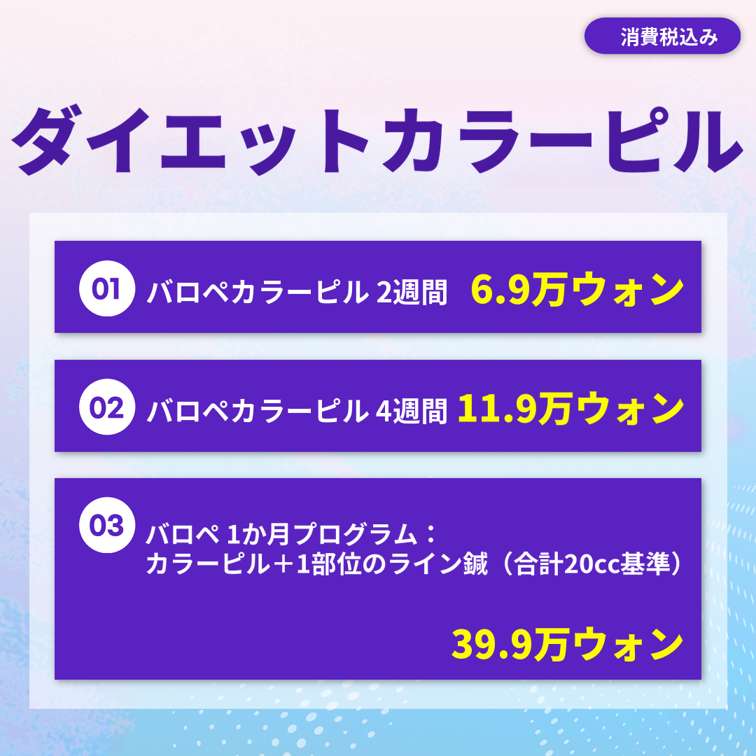 【ダイエット丸剤】ダイエットカラーピル（フルーツフレーバー配合）