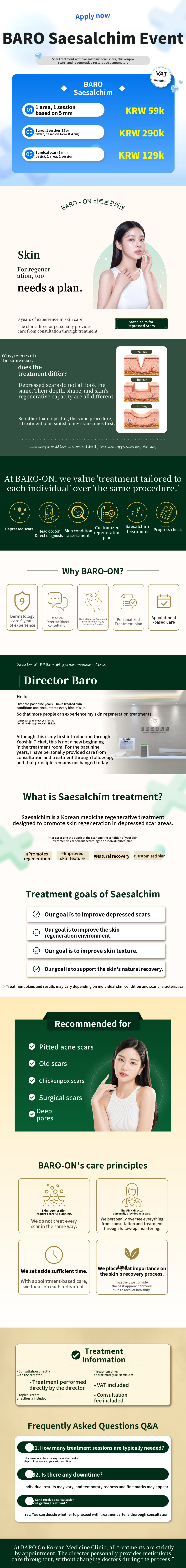 Acne Scar Saesalchim, Baro Saesalchim