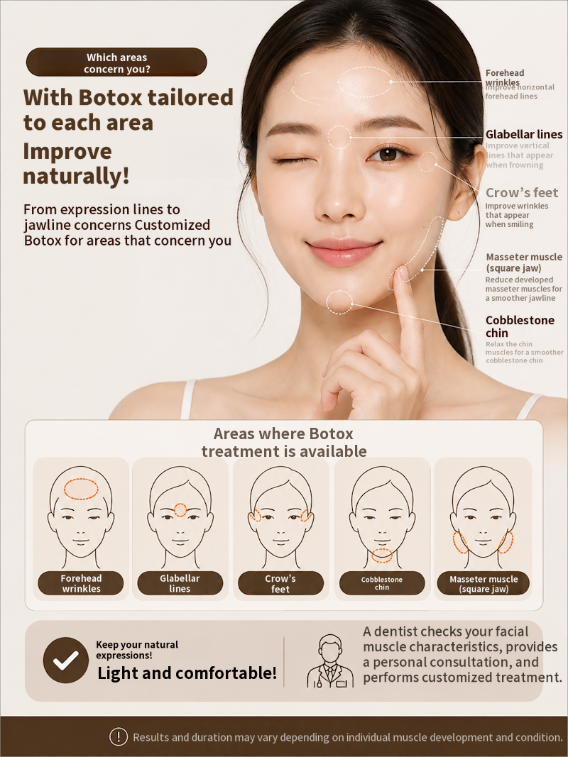 Lighten expression lines with Botox
