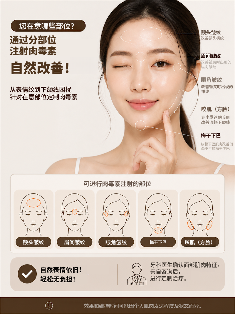 表情纹，轻松注射肉毒素