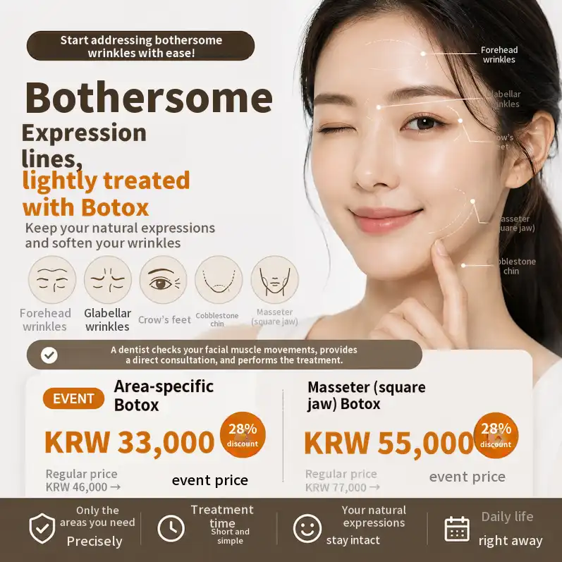 Lighten expression lines with Botox