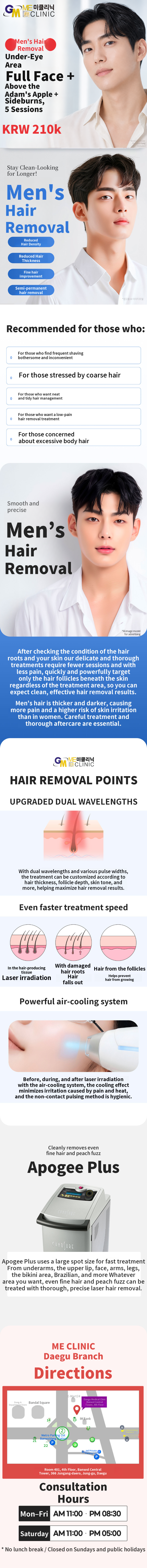 Male Facial Hair Removal — Mi Clinic Special Price