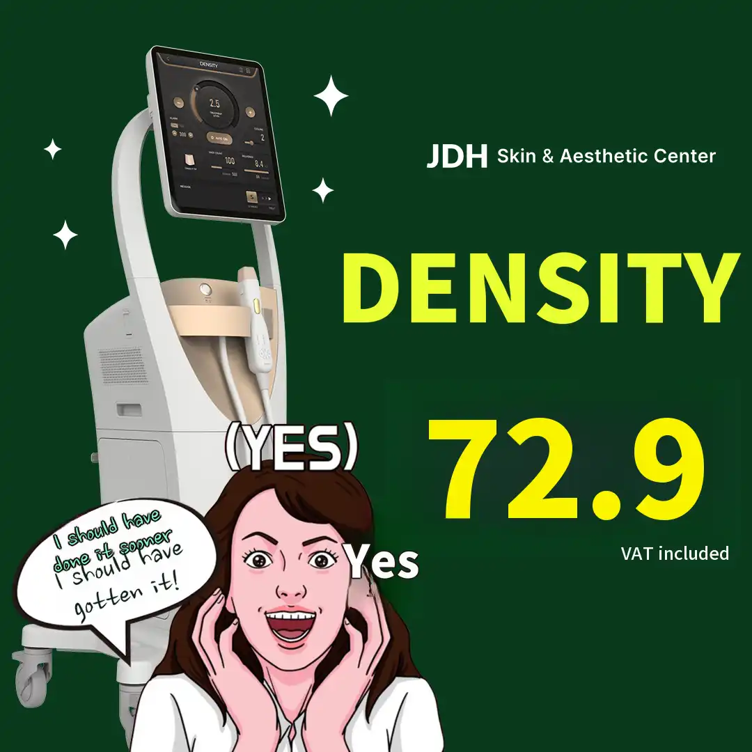 DENSITY addresses sagging jawlines and uneven skin texture in one treatment
