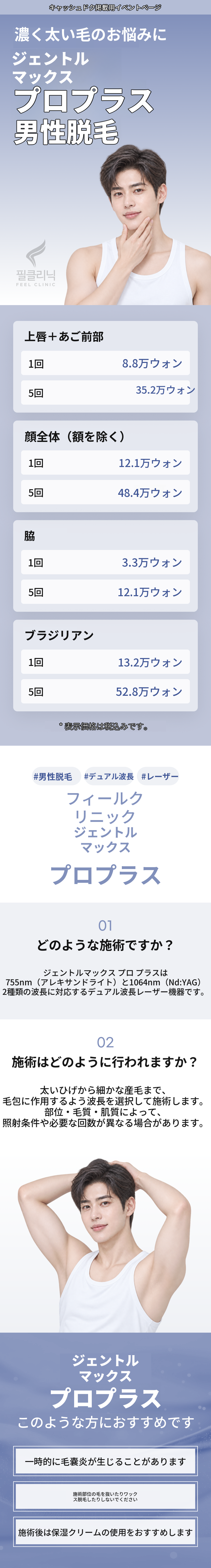 ジェントルマックスプロ プラス 男性脱毛