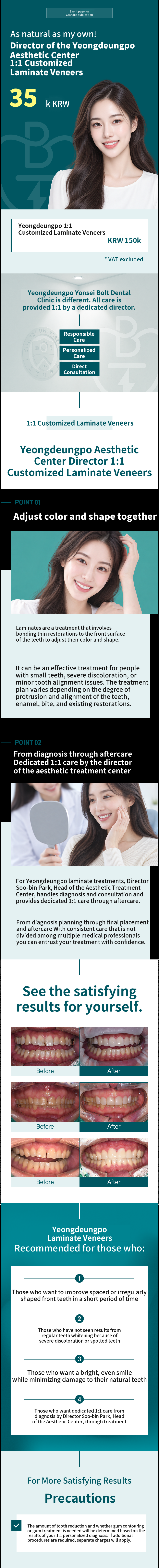 1:1 Customized Dental Veneers by the Director of the Aesthetic Center
